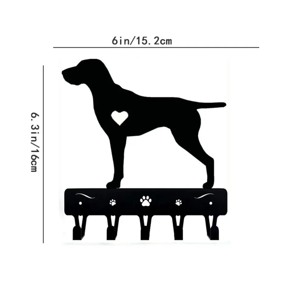 German Shorthaired Pointer Metal Wall Art, Dog Key Holder & Coat Rack, Farmhouse Wall Decor