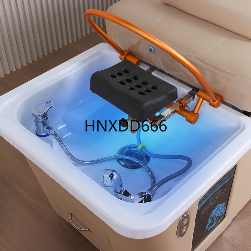 أثاث صالون فاخر مخصص سرير تدليك كهربائي يعمل بالدفع والسحب سرير سبا برأس ياباني