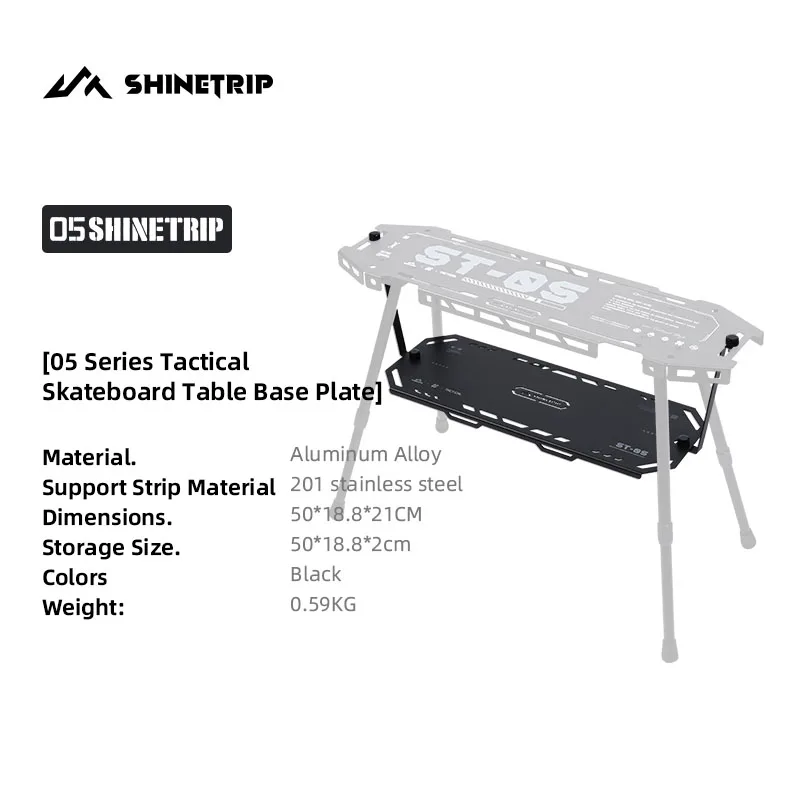 Shinetrip-アルミニウム製屋外テーブル、ポータブル折りたたみ式収納