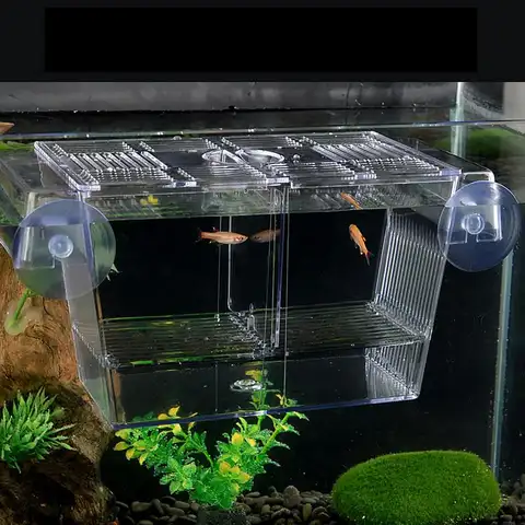 3 Types Acrylic Fish Breeding Isolation Box Betta Fish Aquarium Breeder Fish Tank Hatching Incubator Fish House Home Hatchery