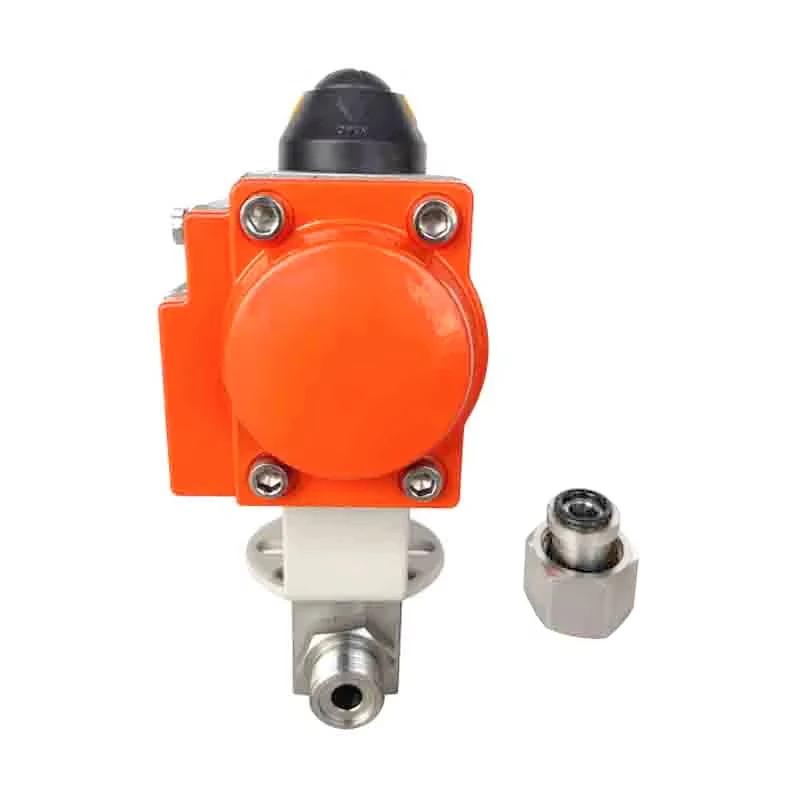 

Пневматический 2-ходовой шаровой кран высокого давления, внутренняя резьба из нержавеющей стали 304, 320 бар, гидравлический азотный клапан промышленного класса