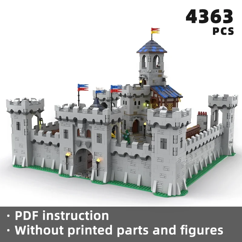 

medieval castle town bricks medieval military fortress stronghold knight architecture blocks moc modular bricks castle keep moc