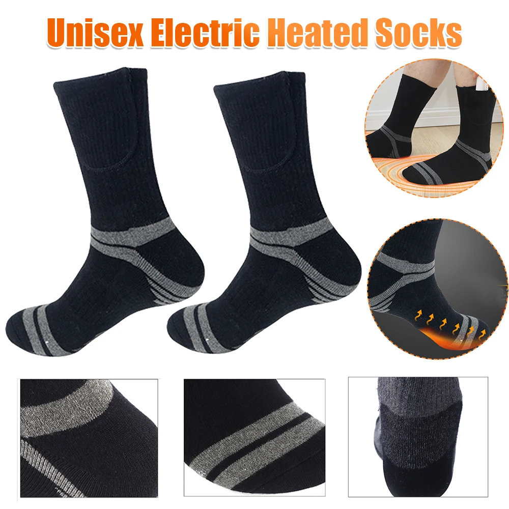 

Unisex Thermal Insulated Socks Washable Rechargeable Heated Socks Cozy Thickened Winter Outdoor Sports Skiing