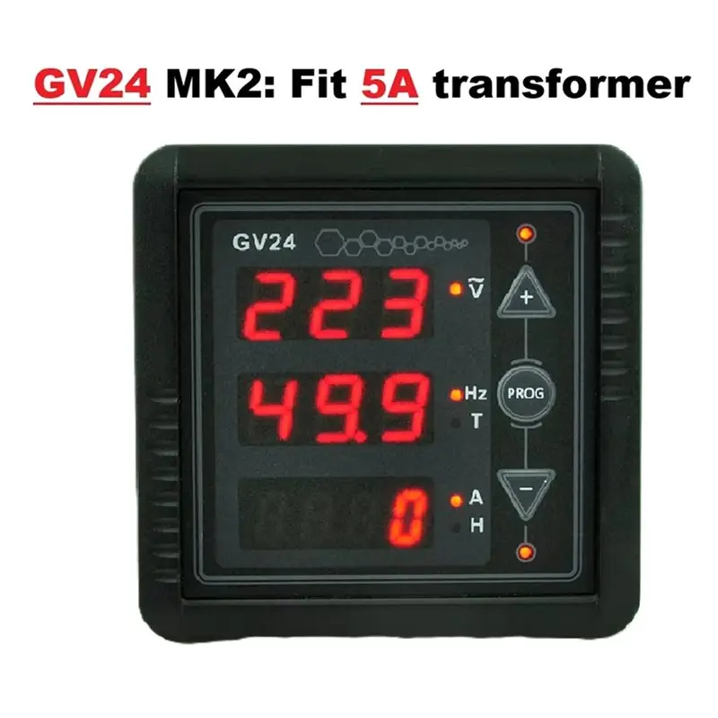 Y17A GV24 MK2 Generator Digital Meter Frequency Current Accumulated Runtime Fit 5A Transformer