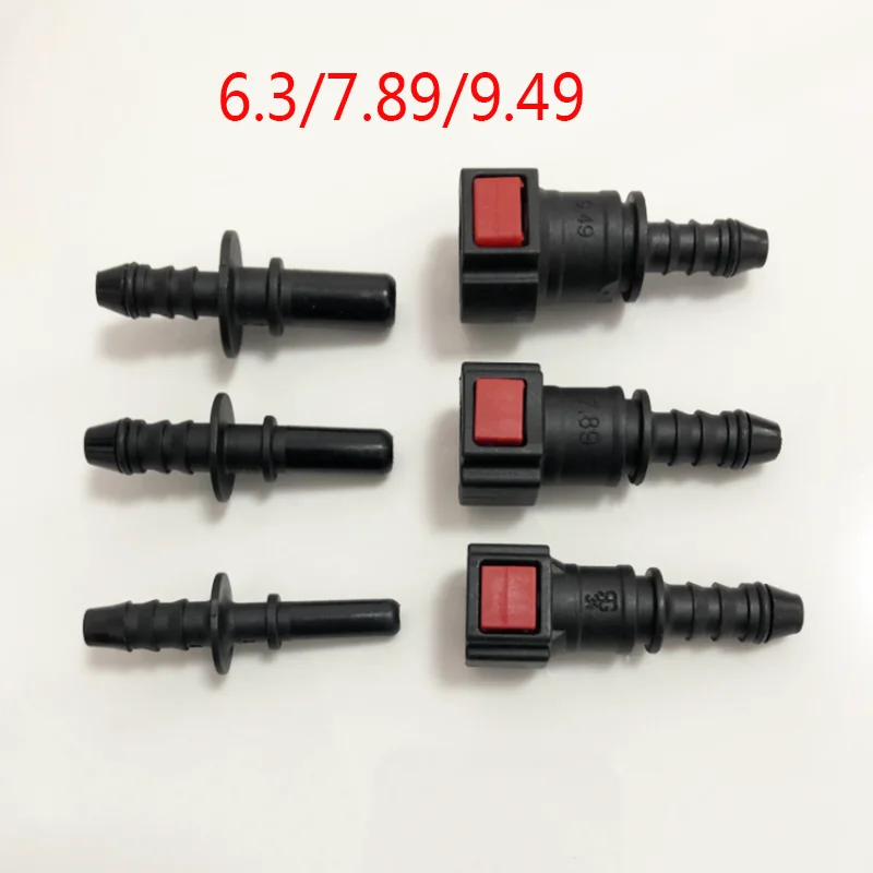 ID6 6.3/7.89/9.49 Car Fuel Quick Release Hose Connector Gasoline Diesel Oil Pipe Pump Rubber Fitting Car Accessories Tools