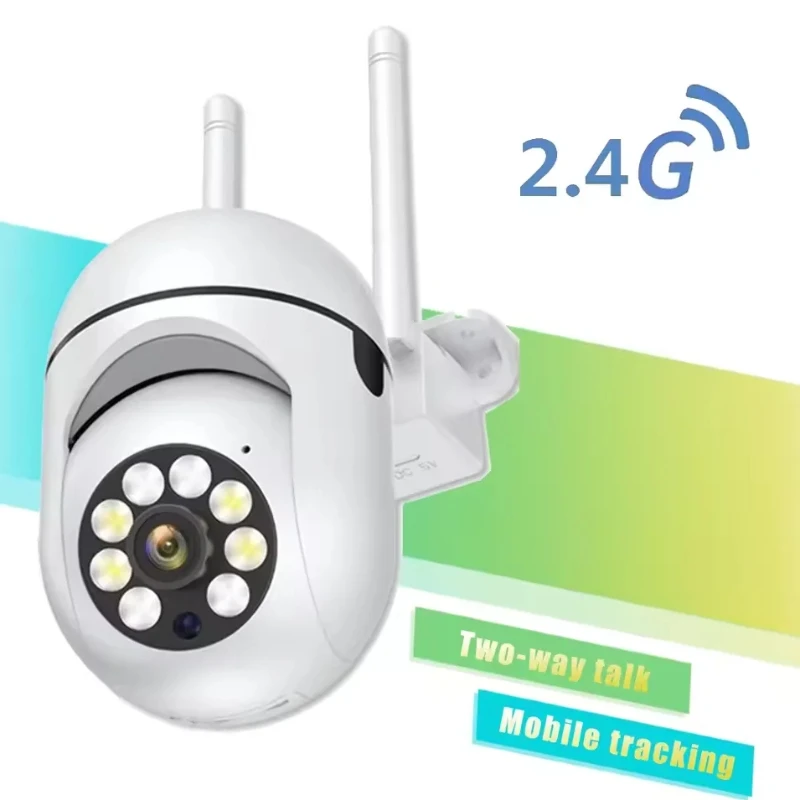 5MP WiFi CCTV Camera Color Night Vision Surveillance IP Outdoor Humanoid Tracking 4.0X Zoom Home Security