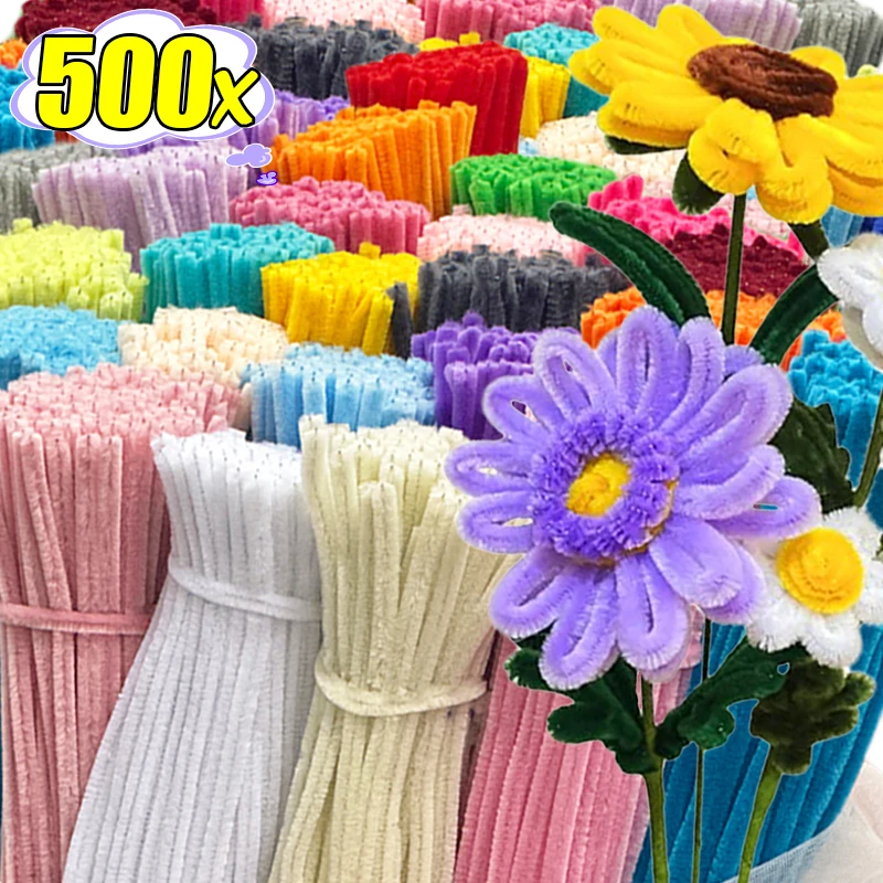 

Цветная трубка из синели, детские креативные игрушки «сделай сам», синельные палочки, очистители для детского сада, образовательные материалы ручной работы, плюшевые полоски