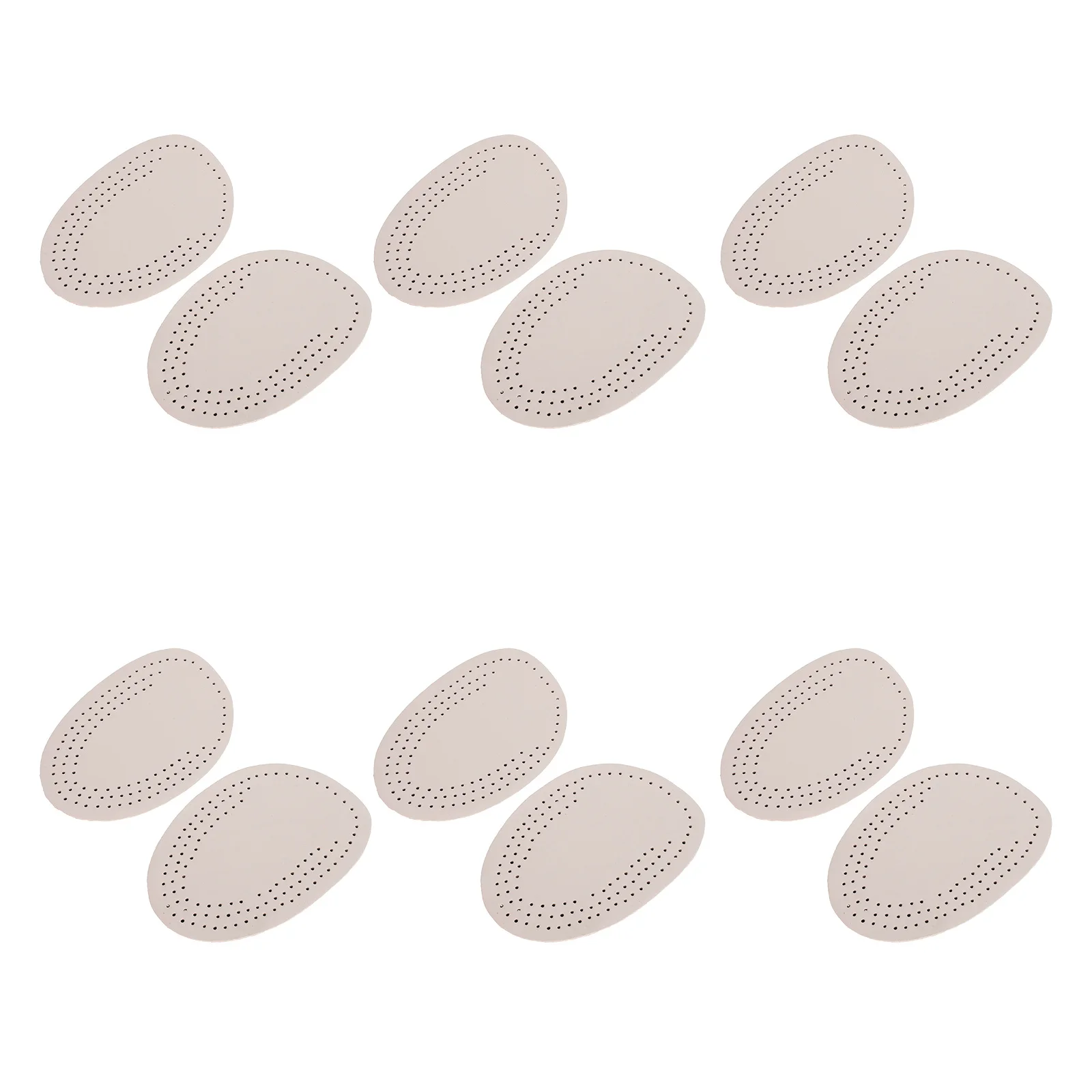

6pcs Cow Half Insoles For Women High Heel Comfort Pads Non-Slip Forefoot Cushion Inserts Shock Absorbing Sole Pads For