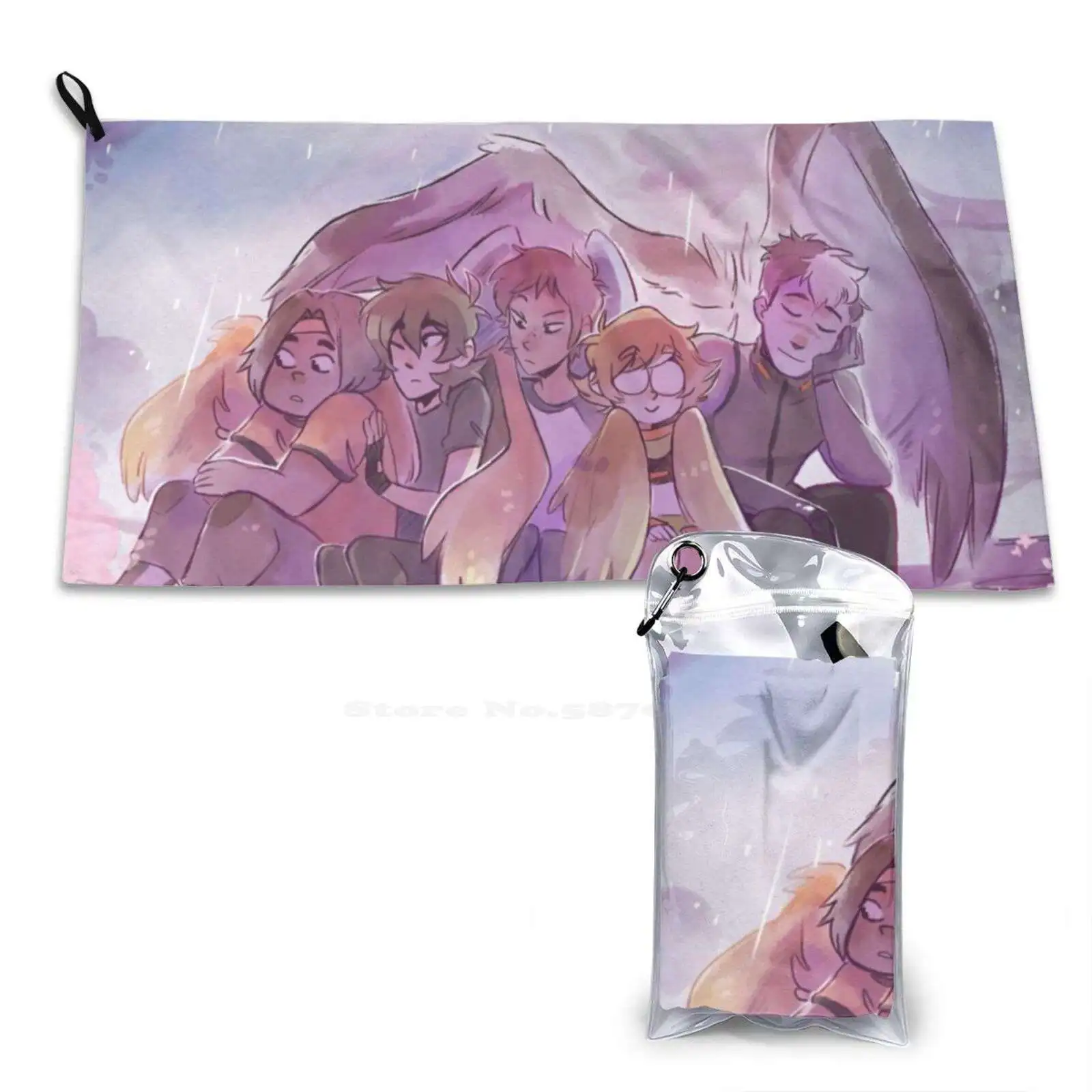 Avians Soft Towel Quick Dry Beach Towel Hunk Garrett Pidge Gunderson Takashi Shirogane Lance Mcclain Keith Kogane