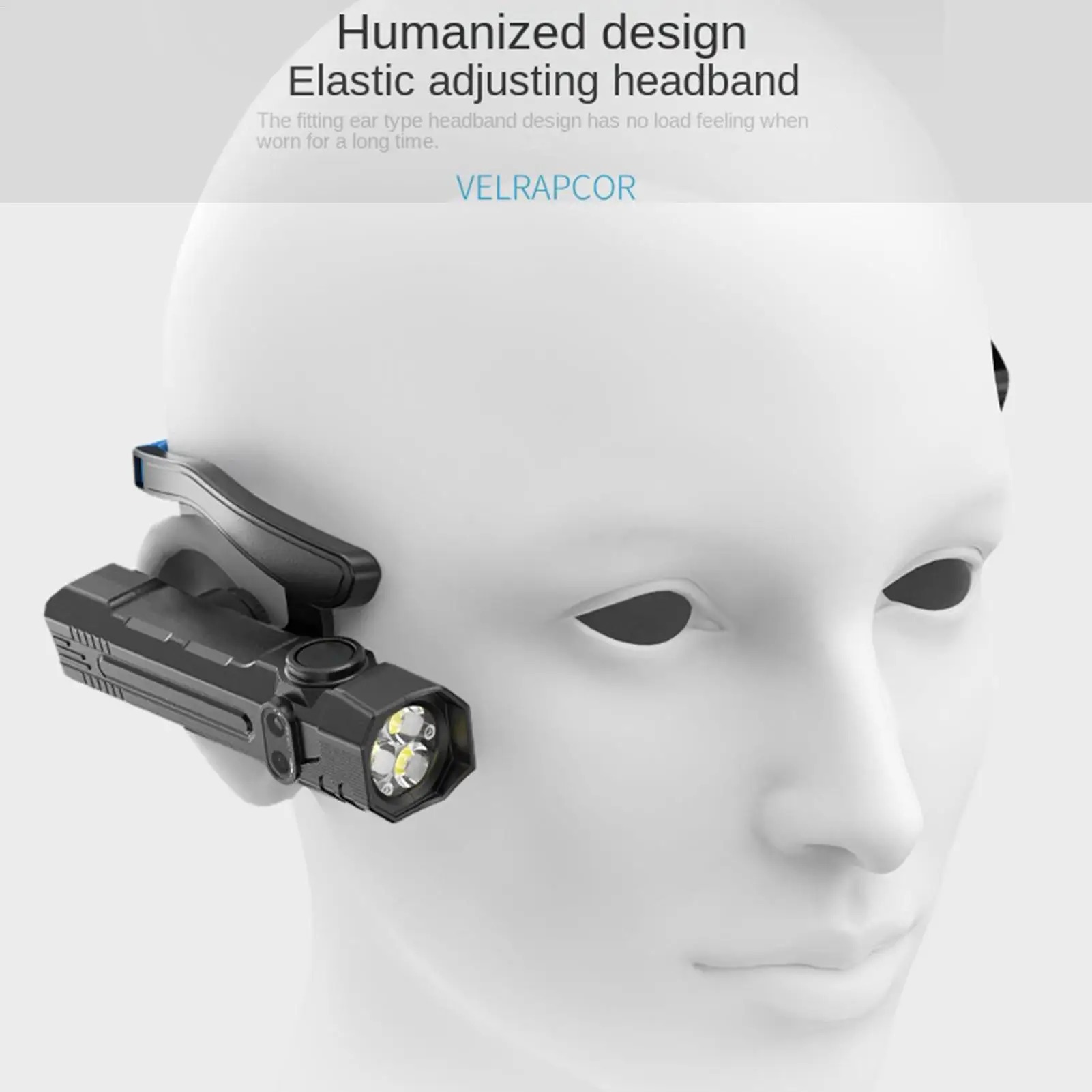 

Налобные фонари LED, перезаряжаемые, водонепроницаемые, яркие, с креплением на ухо, для походов, рыбалки, работы на открытом воздухе, ночных работ, спелеологии