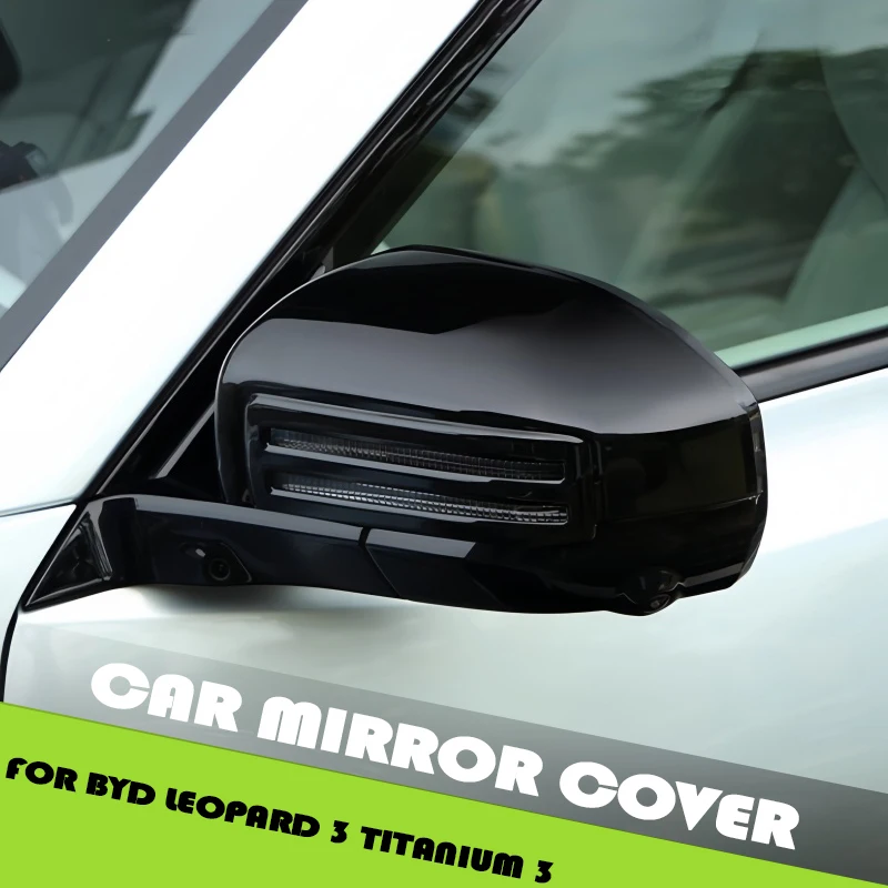 

Car Full-cover Rear Mirror Anti-collision Cover Fit for BYD Leopard 3 Titanium 3 Auto Side Mirror Decorative Cover Upgrade Parts