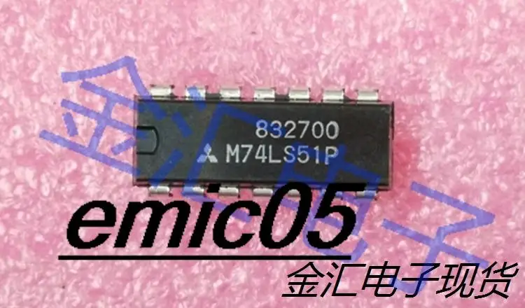 

10 шт., Оригинальные запасные части M74LS51P 14.DIP14
