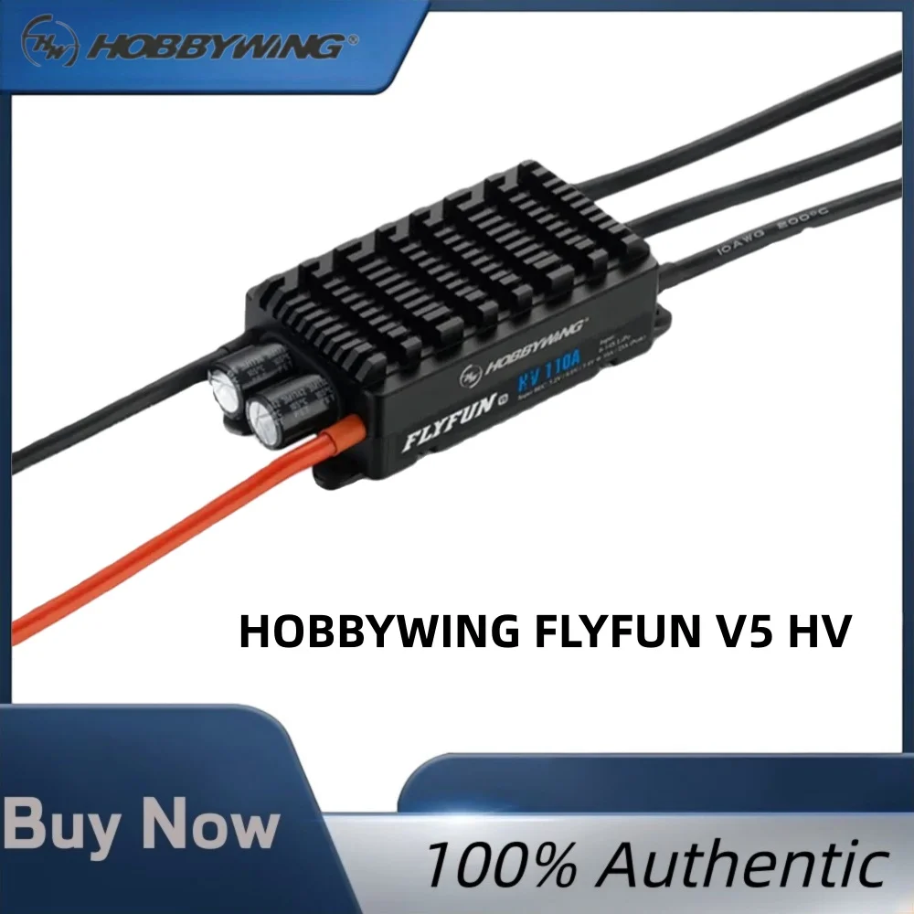 HOBBYWING FLYFUN V5 HV 110A SBEC Brushless ESC 32-bit M4 6-14S Lipo Speed Controller for RC Fixed-wing