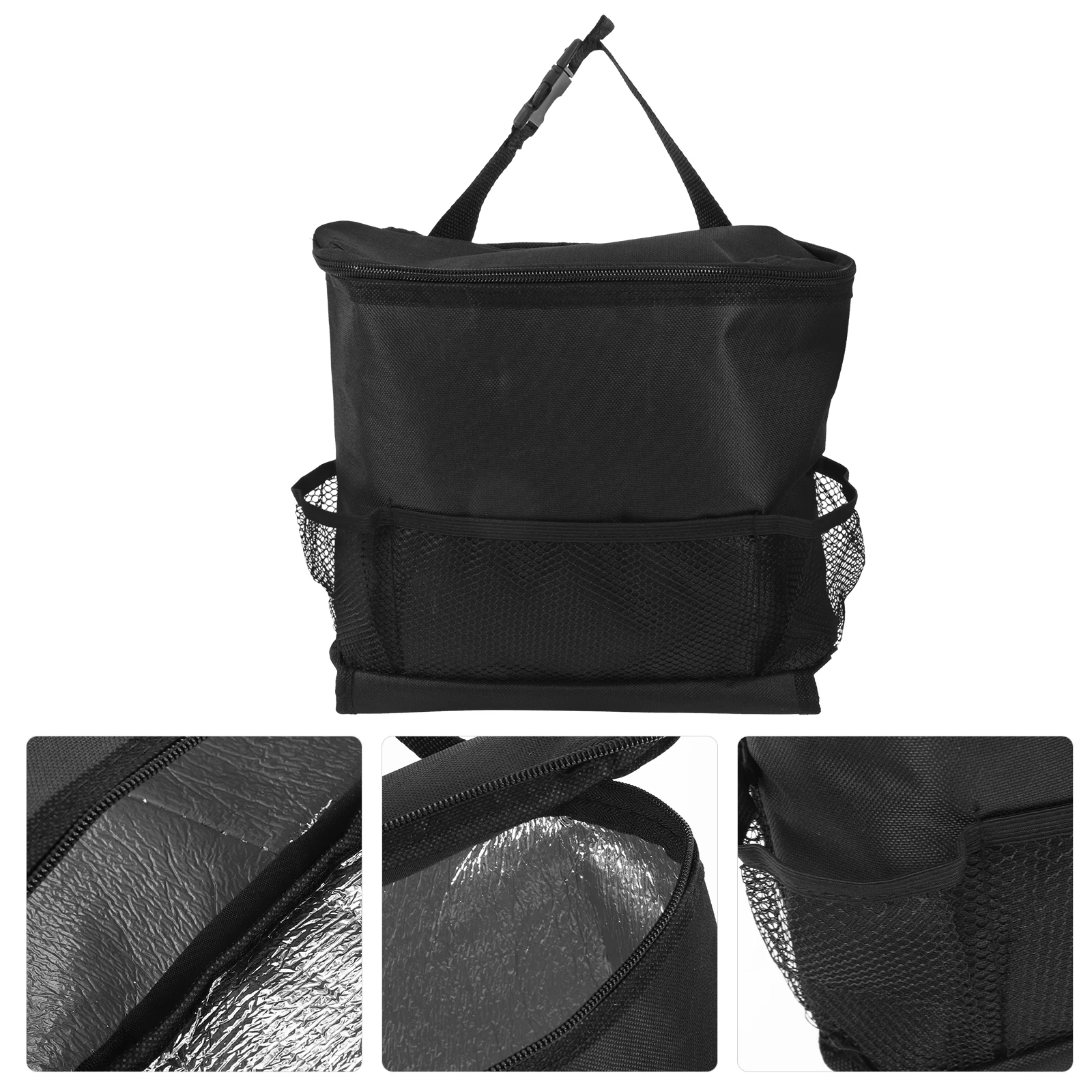 

Car Storage Bag Multifunctional Thermal Pouch Practical Convenient Auto Organizer For Truck Van Durable Interior Black