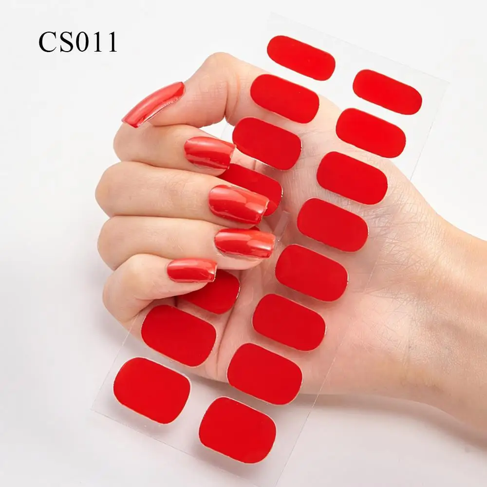 

New Self-adhesive Nail Polish Stickers Full Cover Nail Foil Manicure Films Lasting Nail Gel Stickers Lacquer Strips On Nails