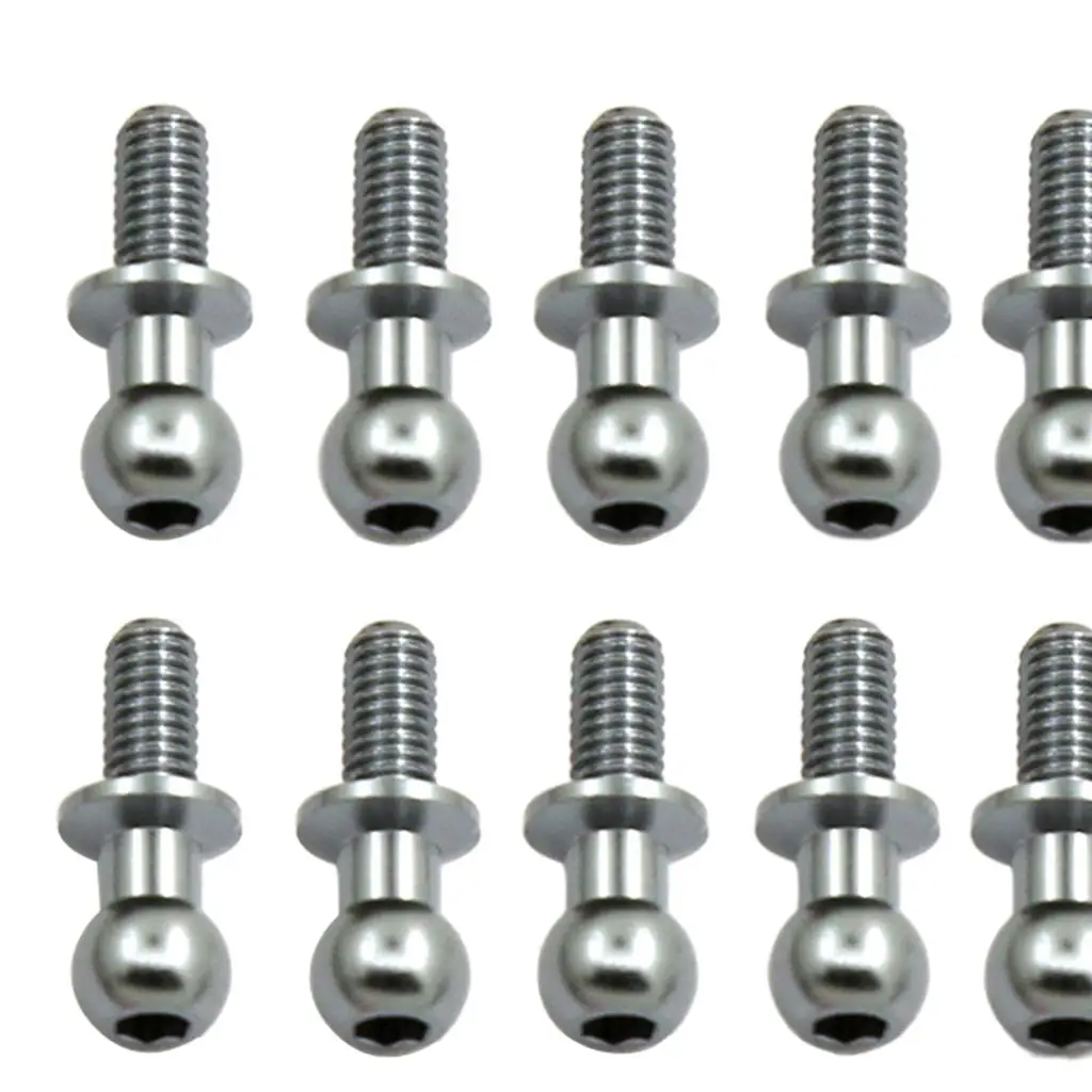 チタンカラー RC カーボールヘッドネジ DIY モデル車両アクセサリータミヤ TT01 TT02 1 10 電気用