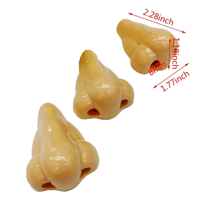 3 قطع من مبراة أقلام الأنف للأطفال، أدوات مكتبية مضحكة، مستلزمات الفصول الدراسية المدرسية، مستلزمات مدرسية، هدايا حفلات أعياد الميلاد