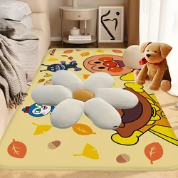 A-Anpanmans Lovely Anime Floor Mat Non-Slip Laundry Room Mat Laundry Decor Balcony Child Living Room Household Carpets