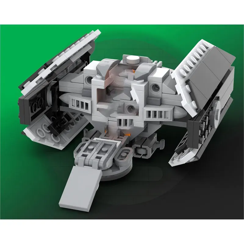 Bloques de construcción MOC serie Space Wars, nave espacial negra, modelo de ladrillo creativo, juguete educativo, regalos de cumpleaños, MOC-235468 234 Uds.