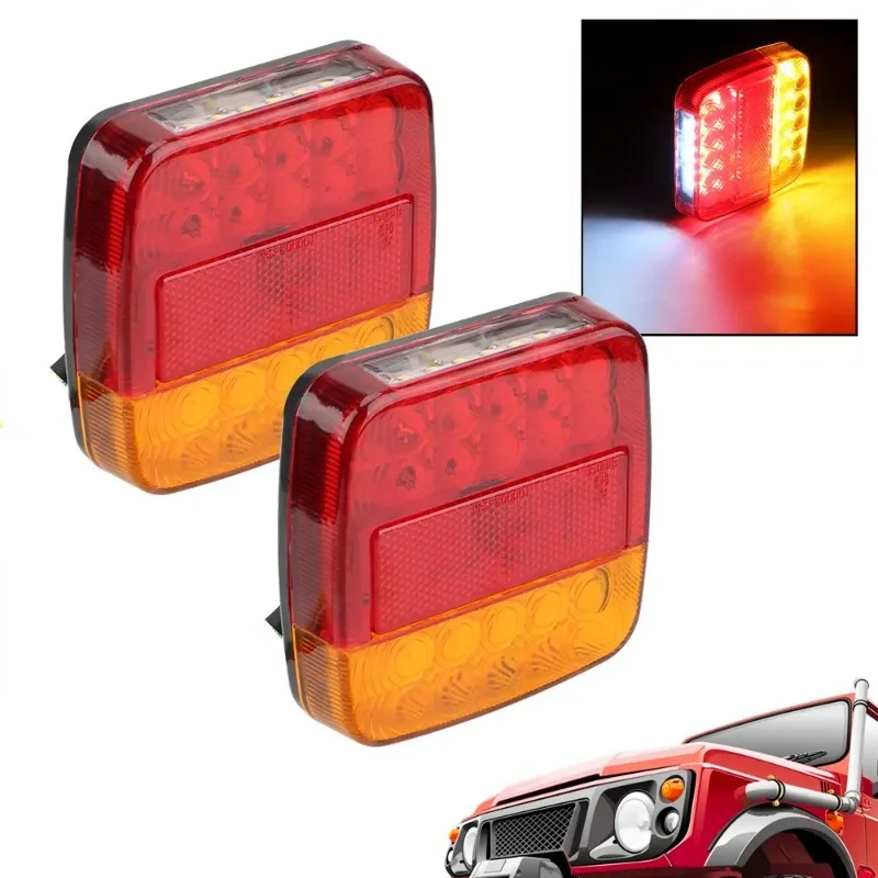 12V Taillight Turn Signal Indicator 26 LEDTail Light Car Number Plate Light Rear Reverse Brake Stop Lamp Trailer Truck Caravan