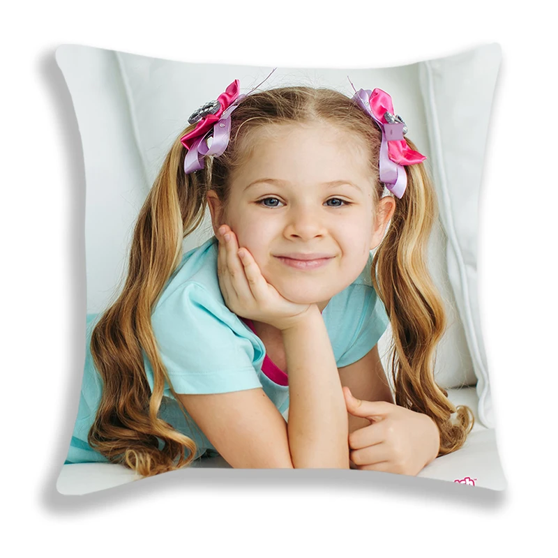 Kids Diana Show Soft Pillowcase Cute Cartoon Printed Bedroom Sofa Decorative Cushion Cover With Zipper Square Pillow Covers