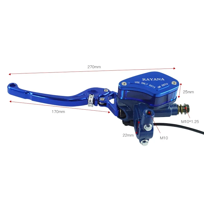 A Pair of Motorcycle Universal lever Adjustable Handle Hydraulic clutch Brake Pump Master Cylinder For Honda Yamaha Suzuki