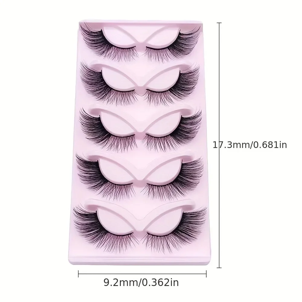 5 Paar falsche Wimpern 6d super flauschige wispy Faux Nerz Wimpern Katze/Fuchs Augen effekt dramatische Wimpern Wimpern