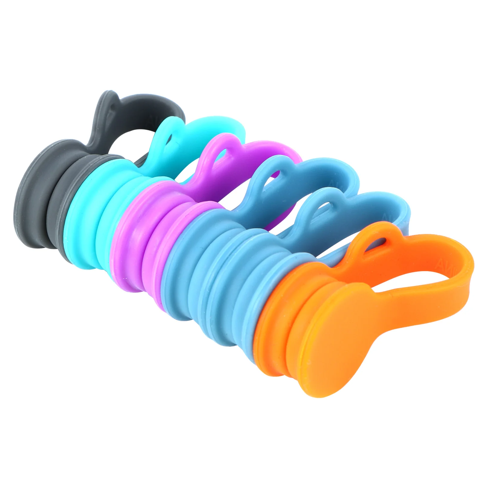 

6Pcs Cartoon Silicone Cable Winder Earphone Wire Holder Phone Cable Storage Organizer Desktop Desk Use Headphone Wire Holder