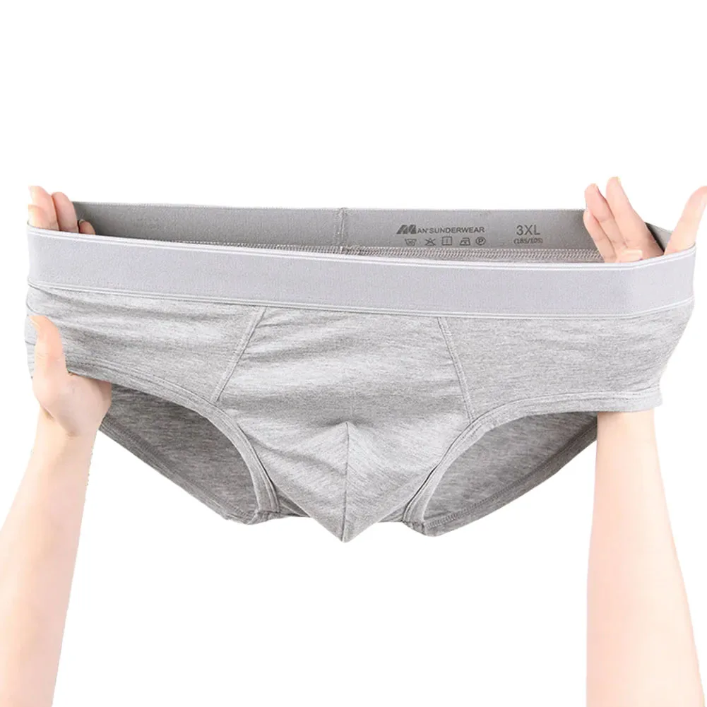 U Convex Pouch Cotton Underwear Casual Wear Bulge Pouch Classic Style Comfort Fit Elastic Waistband For Everyday Wear