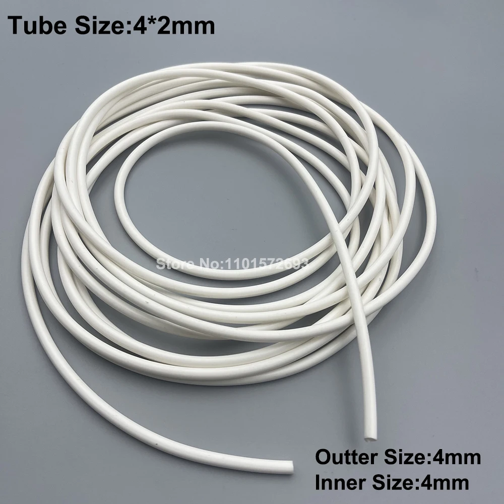 5Meter 4mm*2mm Rubber Soft Ink Pump Tube Silicone Ink Hose Pipe Tubing For Roland Mutoh Mimaki Xuli Capping Assembly ASSY Hose