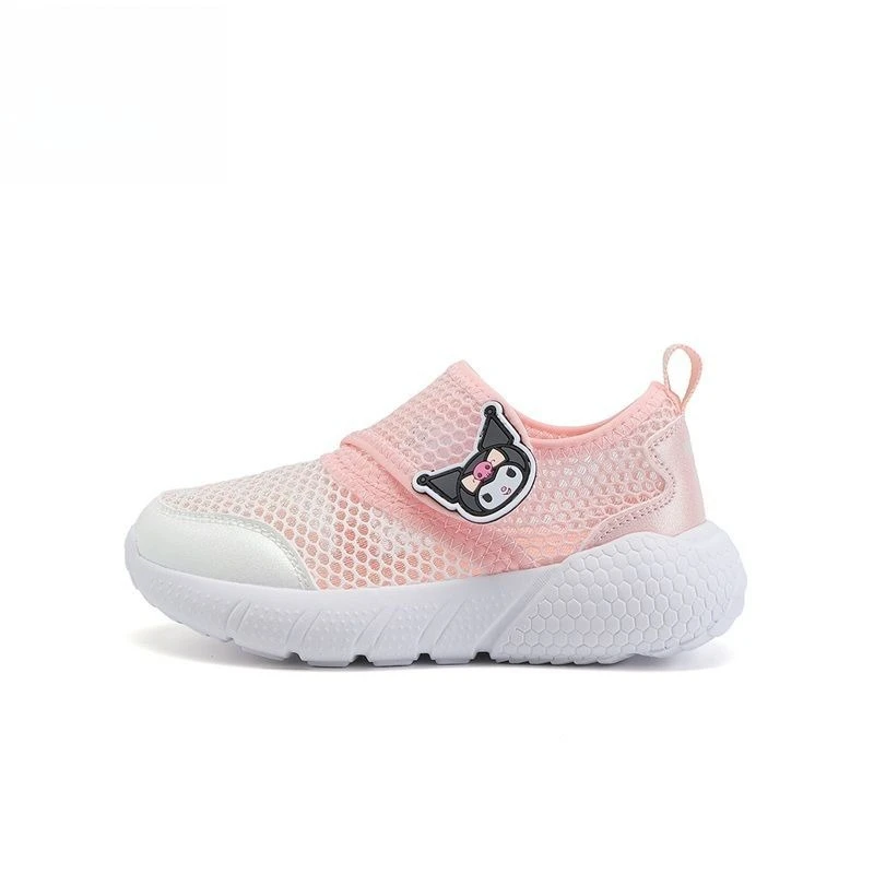 Girls' Ultra Light Breathable Mesh Sneakers 2026 Summer New, Cartoon Casual Shoes for Big Kids Daily Sport Wear