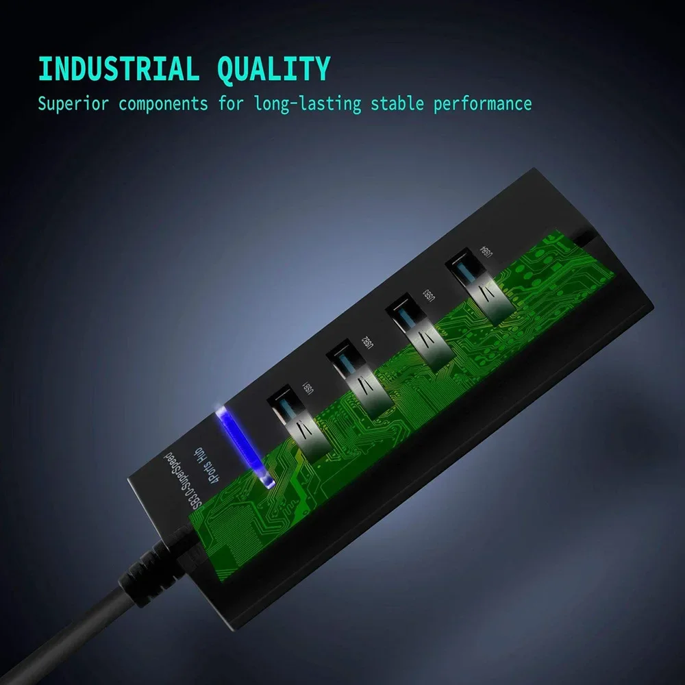 4 Port USB HUB 3.0 Mini USB Spliter Hub charger Adapter High Speed Hub USB 3.0 Adapter For PC Computer Accessories