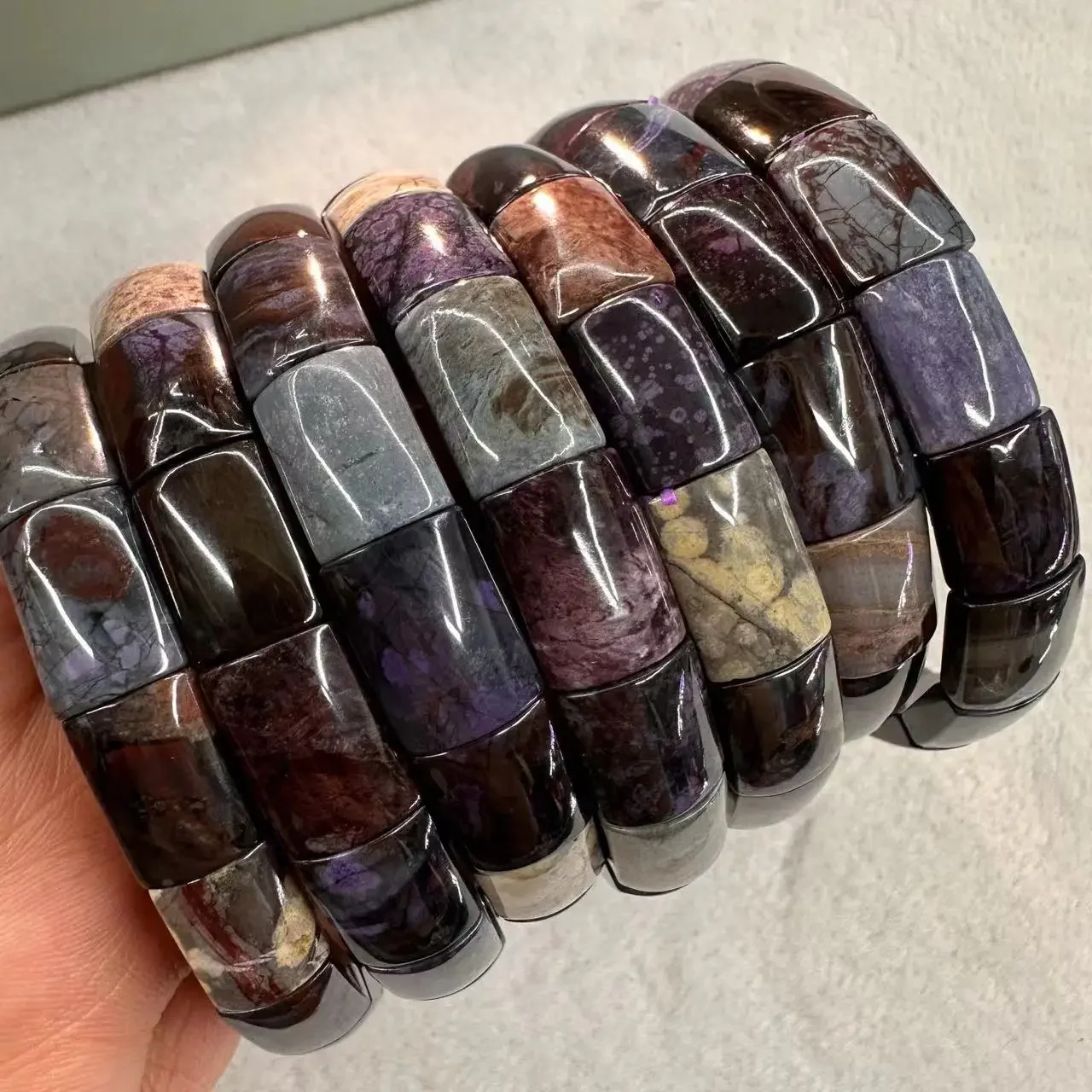 AAA Natural Sugilite Bracelet 10*13mm Gemstone Bangle Jewelry Fashion Crystal Healing for Women Man Party Jewelry Gift Wholesale