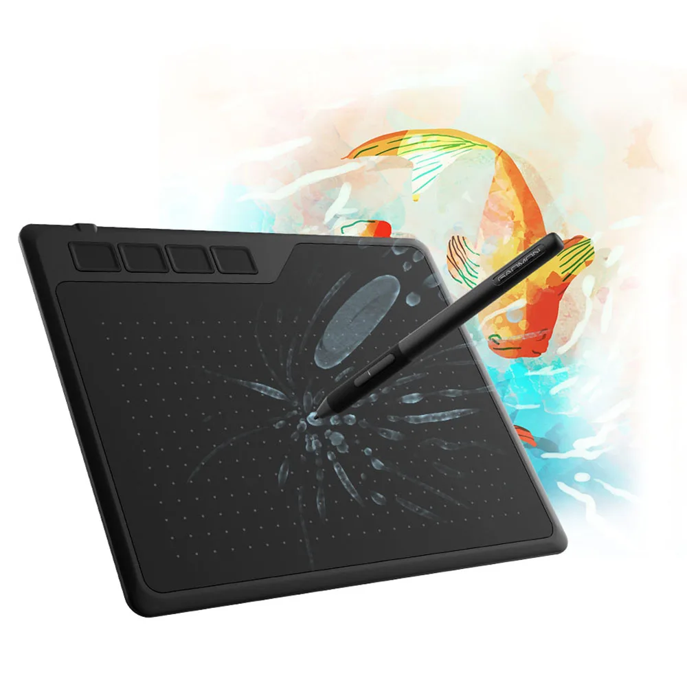 S620 6.5 x 4 Inches Digital Tablet for GAOMON, Anime Graphic Tablet for Drawing &Playing OSU with 8192 Levels Battery-Free Pen