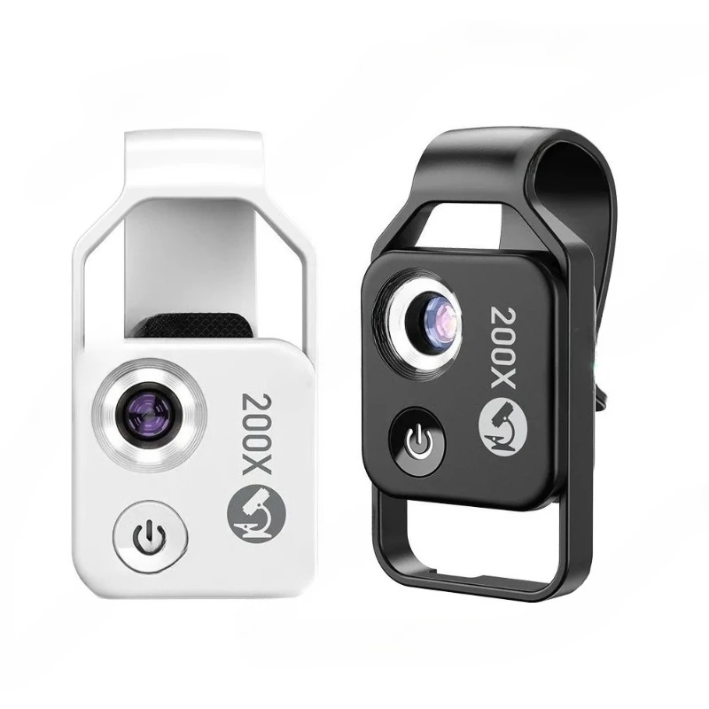 

New Portable 200 Times Mobile Phone Microscope Magnifying Glass High Definition Microscope Without CPL