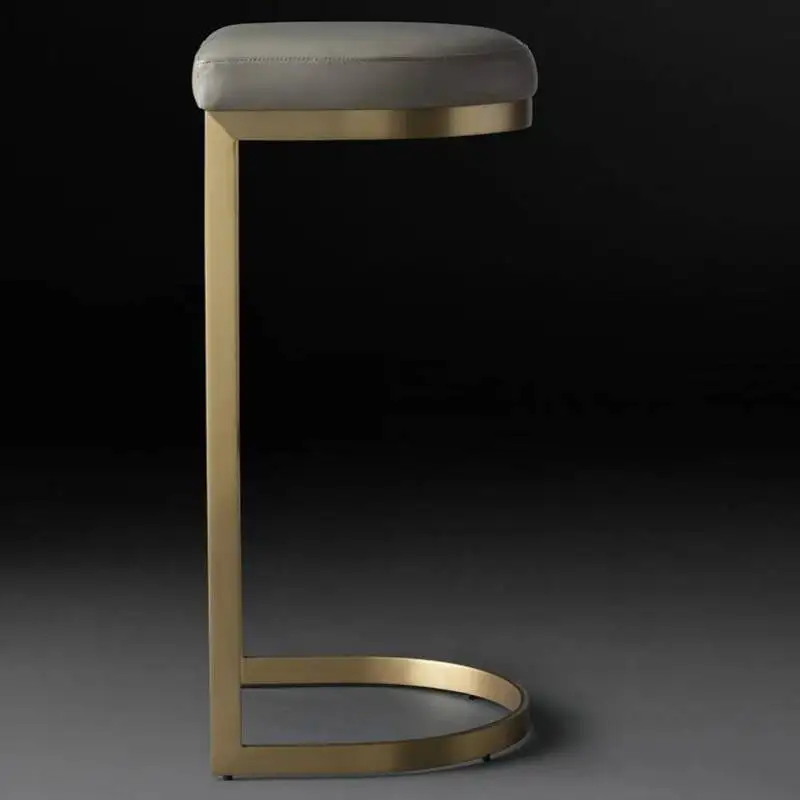 

Gold High Luxury Nordic Bar Stools Designer Leg Reception Iron Modern Bar Chairs Restaurant Leisure Sgabelli Da Bar Furniture WK