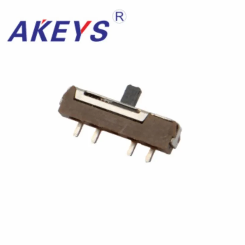 10pcs Hot sale Many types of MSKT-13D18 MINI slide switch 4P3T SMD SMT 4 pin 3 position side slide mini toggle switches