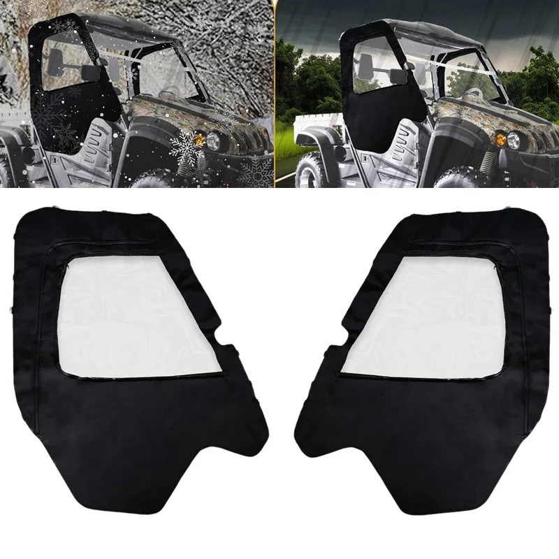 

For Hisun UTV 500 700 Axis 500 700 Coleman Outfitter 500 700 Massimo MSU500 Hisun 500 700 Soft Side Doors Cab Enclosure Windshie