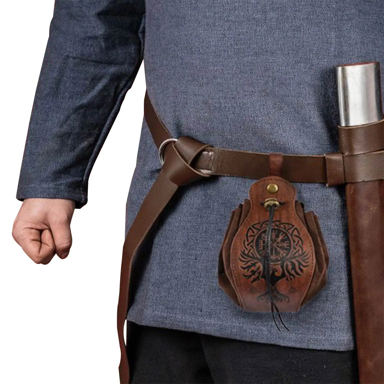 Medieval Vintage Waist Bag Medieval Vintage Waist Bag Portable Belt Dice Bag Adjustable Drawstring Design Durable Storage Bag