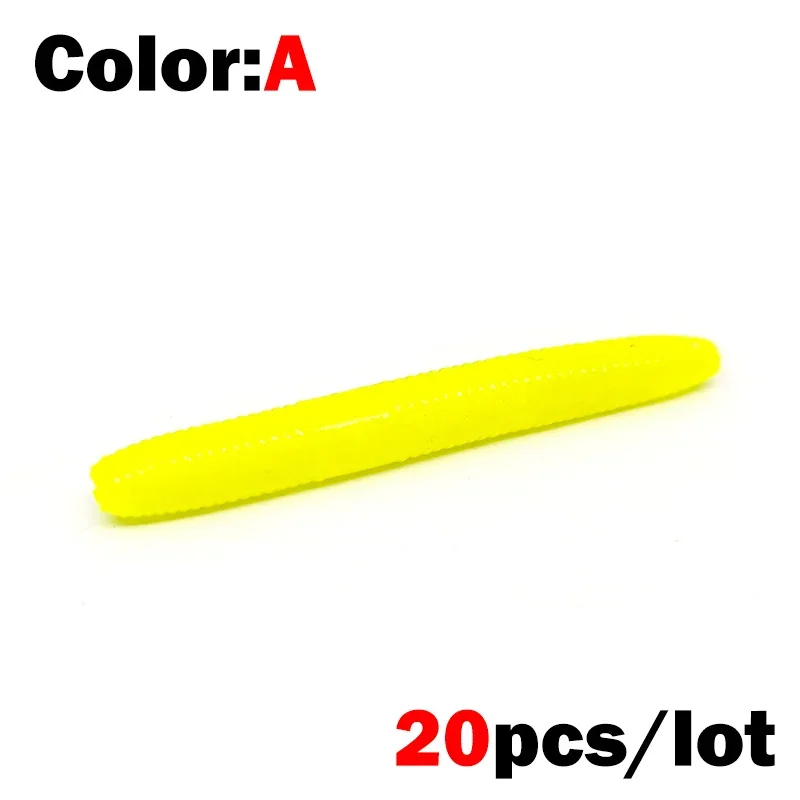 New 20pcs Fishing Soft Lures 5cm 1.36g  Artificial Worm Baits Silicone Fishing Lures Crankbait Fishing Bass Tackle image 6