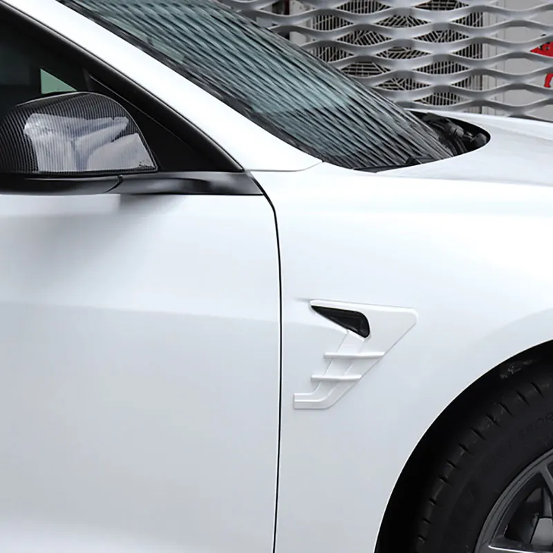 

HW4.0 For Tesla model 3 2024-2025 Y 2025 camera protection cover Trim Carbon fiber ABS Side Fender 2PCS