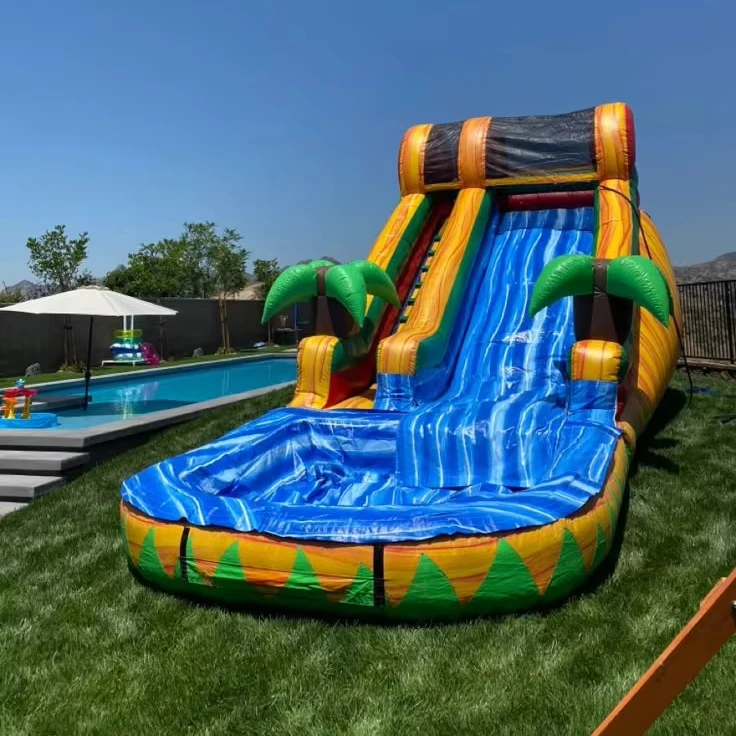

New Design PVC Inflatable Water Slide CE Certified Indoor/Outdoor Use for Kids Home & Residential Pool Funpromote sales