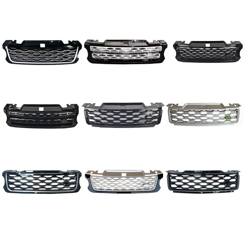 SAAR Compatible with Land Range Rover Sport L494 14-17 Upgrade to 18 Model Modified SVR Obsidian Grille Limited Editio