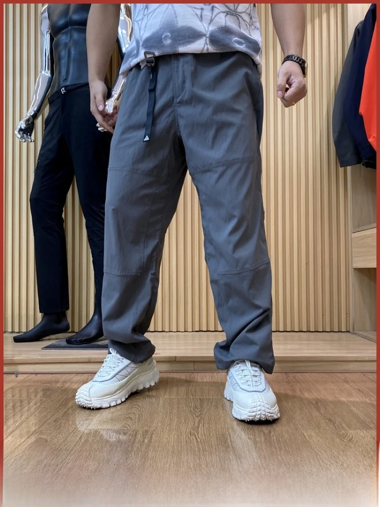 

Adjustable Leg Men's Casual Pants Outdoor Hiking Series Bule Commute Function Polyester Fiber Straight Leg Pants