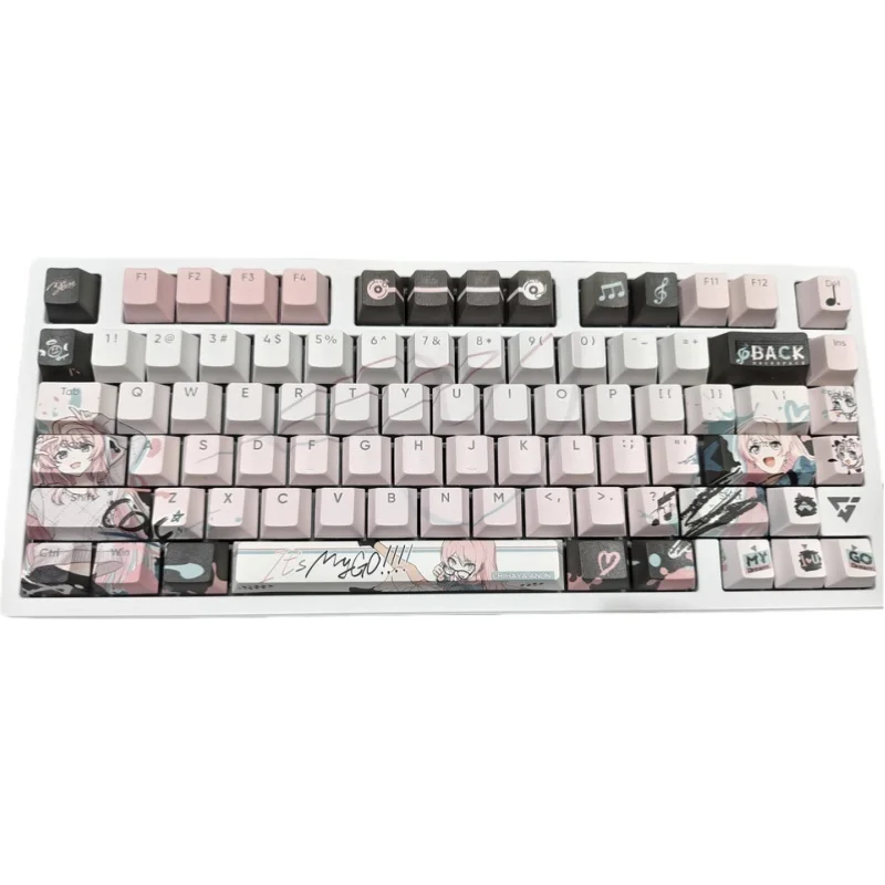 BanG Sonho! MeuGO!!!!! Anime temático keycaps Anon Chihaya personagem keycap PBT lado positivo esculpido tampa chave mecânica transparente