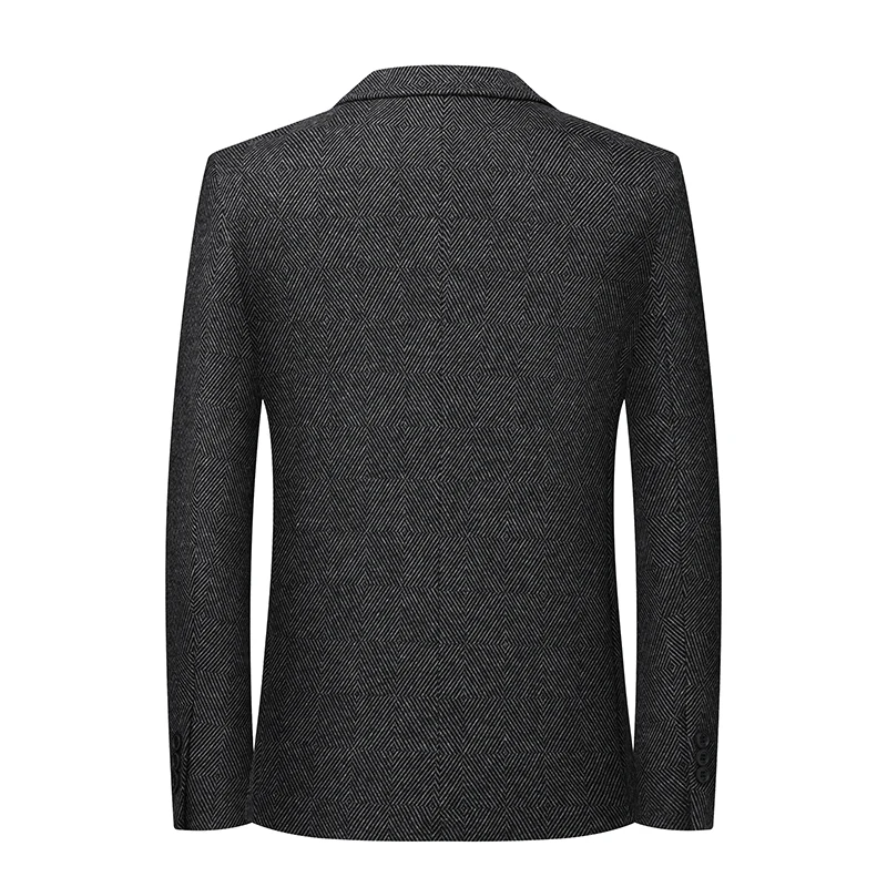 Men\'s Fashion Handsome Everything Business Casual 58.5% Polyester 23% Viscoelastic 16.9% Cotton 1.6% Sheep Wool  Blazer Mujer