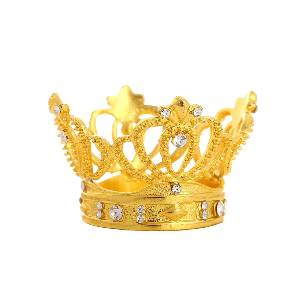 

12PCS Hotel Banquet Table Decoration Crown Napkin Rings Dinner Table Decor Napkin Buckle Restaurant Plate Metal Napkin Clasps