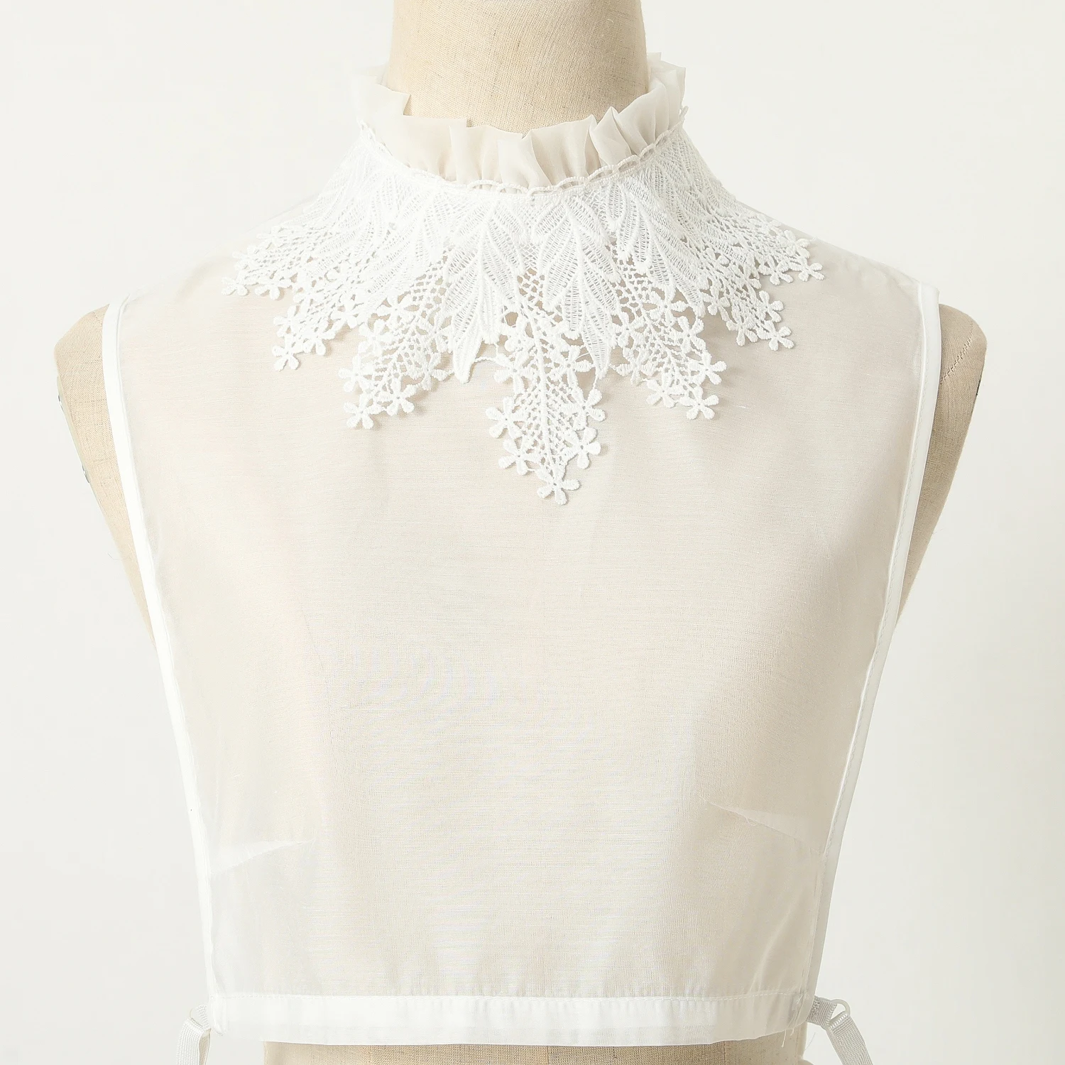 

Новинка 1, кружевной съемный воротник для женских рубашек, декоративный воротник, воротник-стойка, съемный воротник-стойка