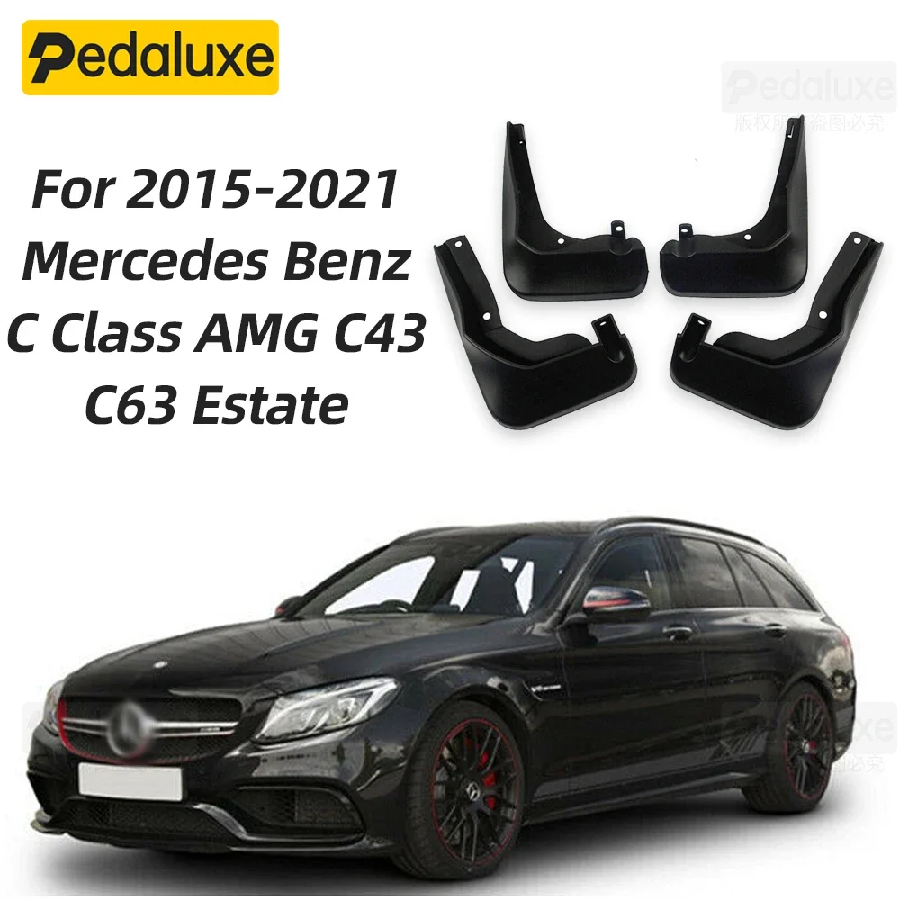 

OEM Splash Guards Mud Flaps For 15-2021 Mercedes Benz C Class AMG C43 C63 Estate