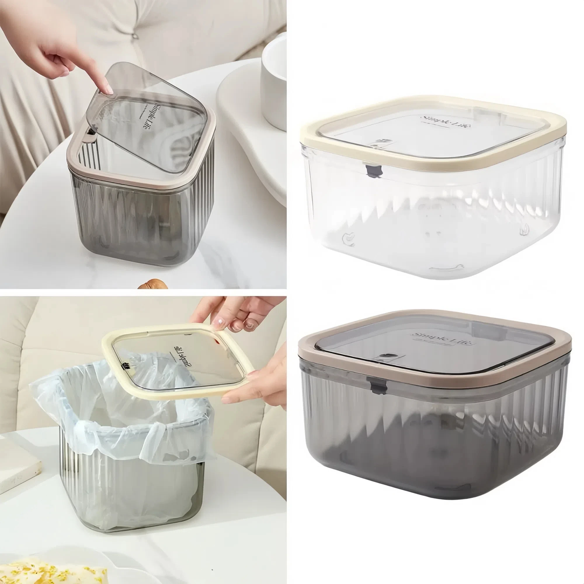 

Mini With Lid Transparent Storage Box Acrylic Dust Proof Pop-up Storage Box Desktop Organizer Desktop Storage Box Desktop